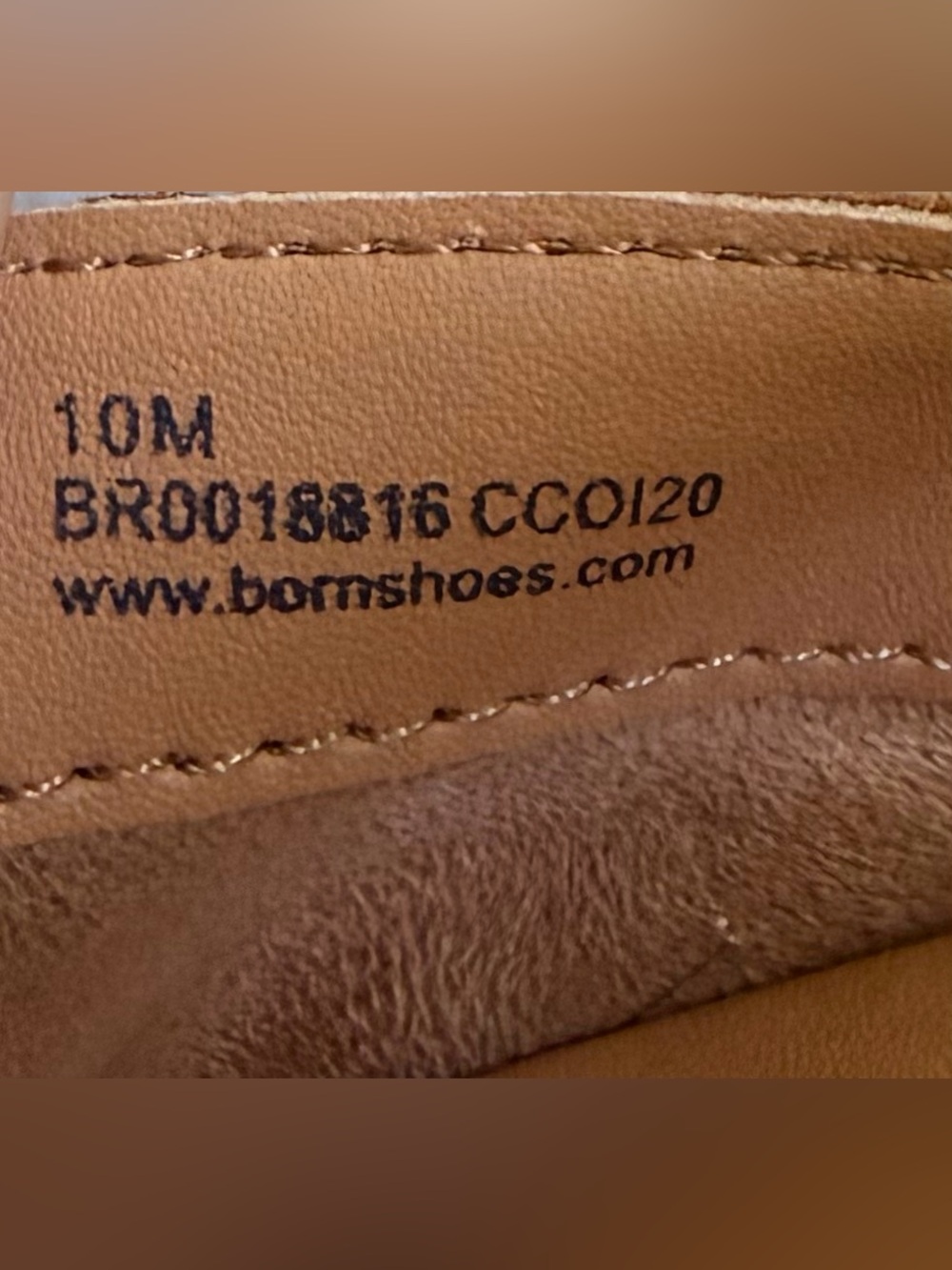 BORN Coco Slingback Camel Tan Suede Leather Sandals ComfortFlats Size 10 EUC - Picture 13 of 14